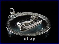 Large Scottish Sterling Silver Farming Agricultural Medal, Best Cow in Milk 1847