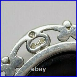 Large Size Scottish Ortak Malcolm Gray Sterling 925 Silver Black Onyx Pendant