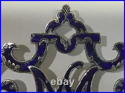 Large Victorian Enameled Silver Scottish Luckenbooth Sweetheart Brooch BEAUTFULL