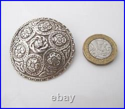 Large mid 20th c Scottish Celtic silver brooch Michael Serebriany Edinburg c1965