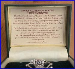 Luckenbooth Brooch Mary Queen Of Scots Sterling Silver Scottish Pound Note Inc