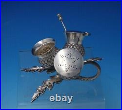 Mackay and Chisholm Scottish Sterling Silver Condiment Set 3pc 3-D Base (#5026)