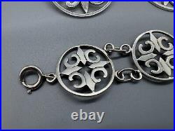 Malcolm Gray Scottish 925 Sterling Silver Cross Set Bracelet Pendant & Brooch