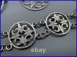 Malcolm Gray Scottish 925 Sterling Silver Cross Set Bracelet Pendant & Brooch