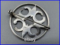 Malcolm Gray Scottish 925 Sterling Silver Cross Set Bracelet Pendant & Brooch