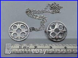 Malcolm Gray Scottish 925 Sterling Silver Cross Set Bracelet Pendant & Brooch