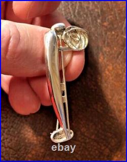 Margaret Charles Rennie Mackintosh Hallmarked Scottish Silver Brooch Pin Rose