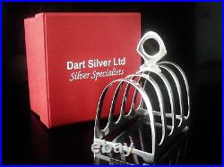 NEW Boxed Scottish Sterling Silver Toast Rack, with King Charles Coronation Mark