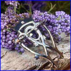 NEW Sterling Silver Scottish Amethyst Luckenbooth Brooch Bride Pin Scotland 925