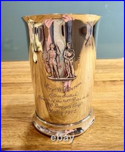 NRA 1902 Sterling Silver London Scottish Bisley Shooting Trophy By Elkington NRA 1902 Sterling Silver London Scottish Bisley Shooting Trophy By Elkington