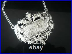 New Cast Scottish Sterling Silver GIN Decanter Label (boxed) Dart Silver Ltd