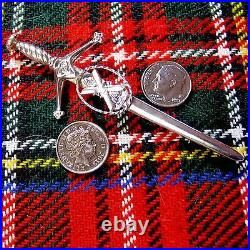 New sterling silver Scottish St Andrew kilt pin