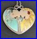 Norman Grant Night And Day Sterling Silver Enamel Heart Pendant Scottish