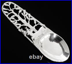 Novelty Scottish Sterling Silver Caddy Spoon, National Trust for Scotland 1986