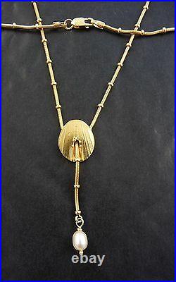 Ola Gorie 925 Silver Eve Pearl Pendant Chain Scottish