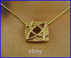 Ola Gorie 925 Silver Woodwick Pendant 18 Chain Rhodolite Scottish