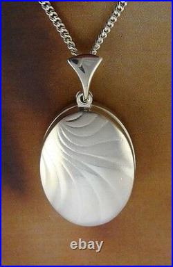 Ola Gorie 925 Sterling Silver Tide Locket 18 Chain Scottish