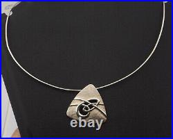 Ola Gorie Aikerness necklace large pendant on omega chain sterling silver