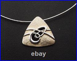 Ola Gorie Aikerness necklace large pendant on omega chain sterling silver