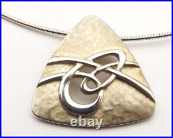 Ola Gorie Aikerness necklace large pendant on omega chain sterling silver