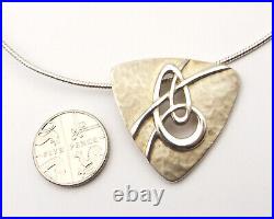 Ola Gorie Aikerness necklace large pendant on omega chain sterling silver