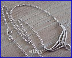 Ola Gorie Orkney Pendant Art Nouveau Design Scottish Sterling Silver 1990s