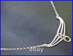 Ola Gorie Orkney Pendant Art Nouveau Design Scottish Sterling Silver 1990s