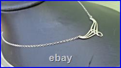 Ola Gorie Orkney Pendant Art Nouveau Design Scottish Sterling Silver 1990s