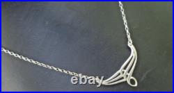 Ola Gorie Orkney Pendant Art Nouveau Design Scottish Sterling Silver 1990s