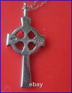 Ola Gorie Orkney Pendant St Peter's Cross Scottish Stg Silver hm 1975 Edinburgh