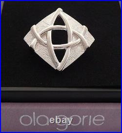 Ola Gorie Orkney Scottish Silver Alba Brooch Pin Boxed