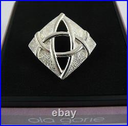 Ola Gorie Orkney Scottish Silver Alba Brooch Pin Boxed