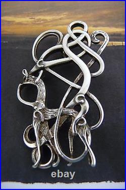 Ola Gorie Orkney Scottish Silver Alba Brooch Pin Boxed