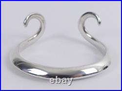 Ola Gorie Orkney Scottish Sterling Silver Torque Bangle 68 Grams