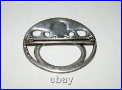 Ola Gorie Orkney Vintage Scottish Celtic Silver Bird Brooch