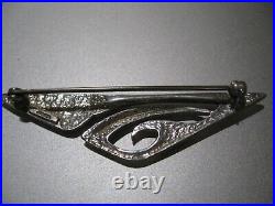 Ola Gorie Scottish Designer Silver Flower Modernist Brooch Omg Orkney