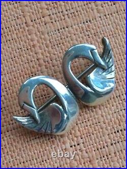 Ola Gorie Scottish Sterling Silver Swan Brooch, OMG mark