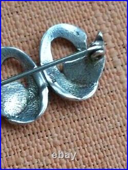 Ola Gorie Scottish Sterling Silver Swan Brooch, OMG mark