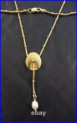 Ola Gorie Silver & 9ct Yellow Gold Flowerland Pendant 18 Curb Chain Scottish