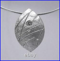 Ola Gorie Silver Clova Pendant 18 Curb Chain Scottish