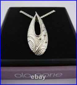 Ola Gorie Silver Delphi Pendant 18 Chain Boxed Scottish