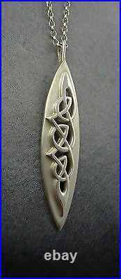 Ola Gorie Silver Ninian Pendant 18 Chain Christian Scottish