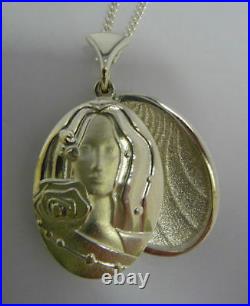 Ola Gorie Silver Pendant 16 Wire Birdland Mother of Pearl Scottish