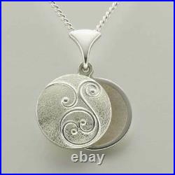 Ola Gorie Silver Pendant 16 Wire Birdland Mother of Pearl Scottish