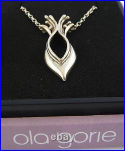 Ola Gorie Silver Pendant Necklace Chain Boxed Scottish