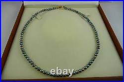 Ola Gorie Silver Plearl Necklace Single Strand Scottish Box