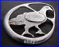 Ola Gorie Silver Rousay Brooch Pin 1970s Zoomorphic Viking Scottish