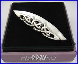 Ola Gorie Sterling Silver Celtic Ninian Christian Brooch Pin Scottish