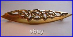 Ola Gorie Sterling Silver Celtic Ninian Christian Brooch Pin Scottish