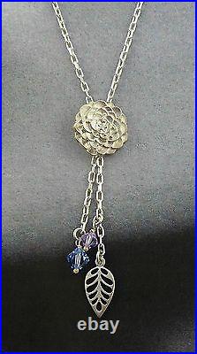 Ola Gorie Sterling Silver Kimono Pendant 18 Curb Chain Box Scottish